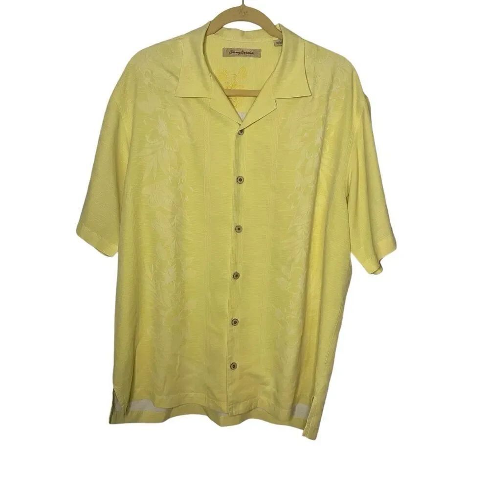 Tommy Bahama 100% Silk Hawaiian Camp Shirt Men's Size L